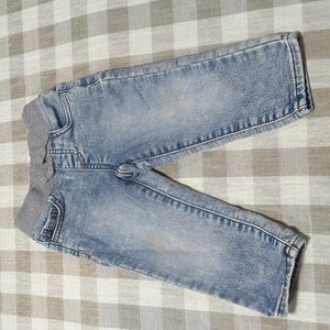 3/$12 - 18M Wonder Nation Acid Washed Jeans with stretchy waist